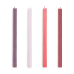 Square Candle ljus mix 4-pack, Reds-bordeaux