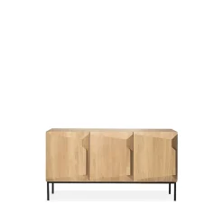 Stairs sideboard 3 dörrar, Ek 150x80x46 cm