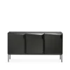 Stairs sideboard 3 dörrar, Svartbetsad ek 150x80x46 cm