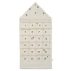 Star julkalender hus 100 cm, Sand