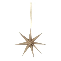Star pappersstjärna Ø15 cm, Natural brown
