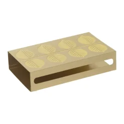 Stig L Berså tändsticksfodral 6,8x12 cm, Guld