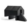 Stilt house object, Mahogany black
