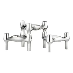 STOFF Nagel BMF ljusstake 3-pack, Krom