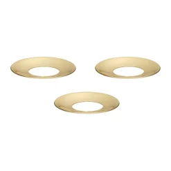 STOFF Nagel ljusmanschett 3-pack, Solid mässing