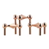 STOFF Nagel ljusstake 3-pack, Roséguld