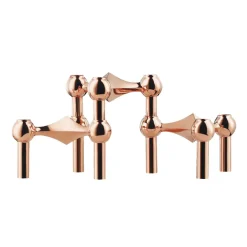 STOFF Nagel ljusstake 3-pack, Roséguld