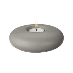 Stone ljuslykta Ø13 cm, Grå