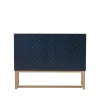 Story sideboard, midnattsblå, vitoljat ekstativ