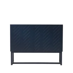 Story sideboard, midnattsblå, blått stativ