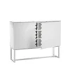 Story sideboard, vit, vit marmortopp, vitt stativ