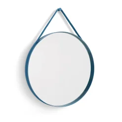 Strap Mirror spegel Ø70 cm, Blue