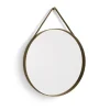 Strap Mirror spegel Ø70 cm, Light brown