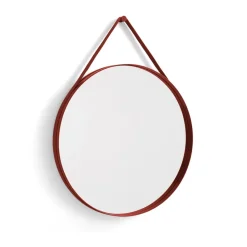 Strap Mirror spegel Ø70 cm, Red