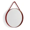Strap Mirror spegel Ø50 cm, Red