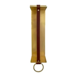 Strapp vägghylla 10x33 cm, Brass