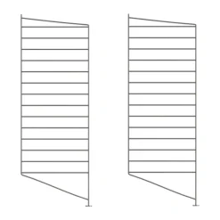 String golvgavel, Mörkgrå, 85x30 cm, 2-pack