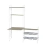 String golvgavel, vit, 200x30 cm, 2-pack