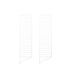 String golvgavel, vit, 115x30 cm, 2-pack