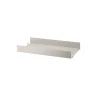 String hyllplan metall, beige, 58x30 cm, hög kant