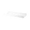 String hyllplan metall, vit, 78x30 cm, hög kant