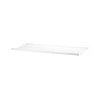 String hyllplan metall, vit, 58x20 cm, låg kant