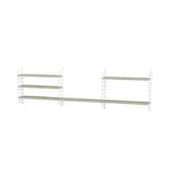 String Pocket hylla ask-vit, ask-vit