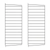 String väggavel, Mörkgrå, 75x30 cm, 2-pack
