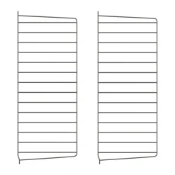String väggavel, Mörkgrå, 75x30 cm, 2-pack