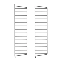 String väggavel, Svart, 75x20 cm, 2-pack