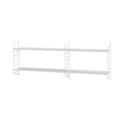 String väggavel, Vit, 50x20 cm, 2-pack
