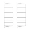 String väggavel, Vit, 50x20 cm, 2-pack