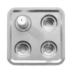 Stumpastaken Fyran, Polerad aluminium