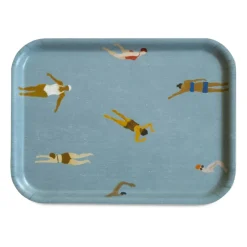 Swimmers bricka 20x27 cm, Blå