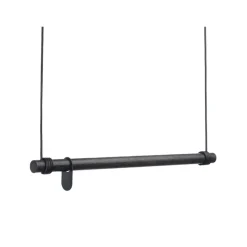 Swing klädhängare, oak black, m, snöre black