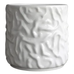 Swoon kruka Ø23 cm, Shiny white