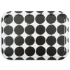 Tallyho bricka 27x20 cm, Svart-vit