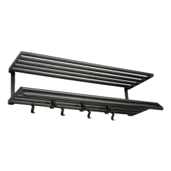 Tamburin hatthylla 100 cm, Svartbetsad ek-svart
