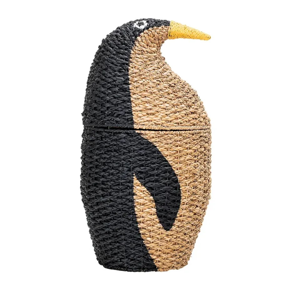 Tazia förvaringskorg med lock Ø37x69 cm, Svart