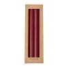 Tell Me More dinner stearinljus 28 cm 4-pack, Mörkröd