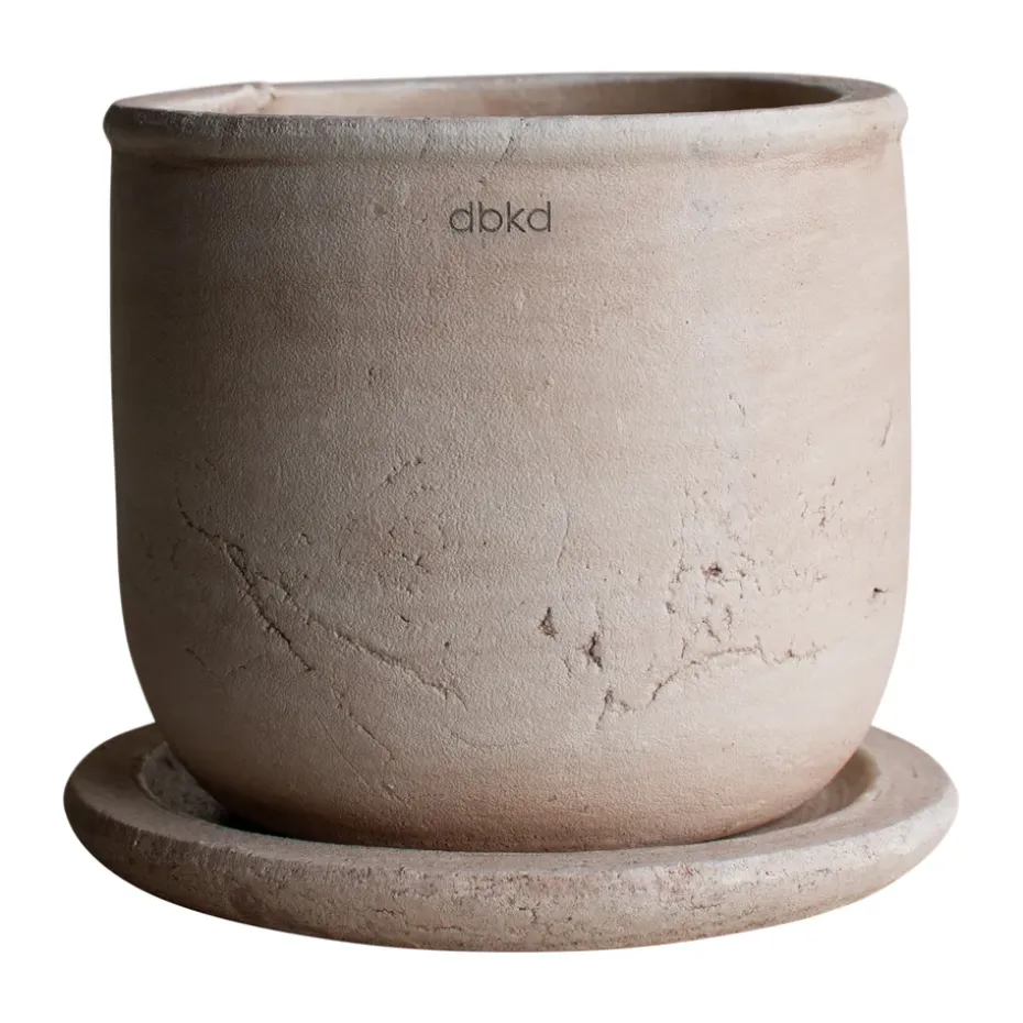 Terra kruka, Sand, Ø18x18 cm