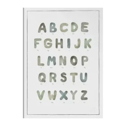 The alphabet watercolour poster, 30x40 cm