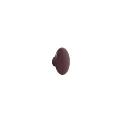 The Dots klädkrok burgundy, Ø6,5 cm