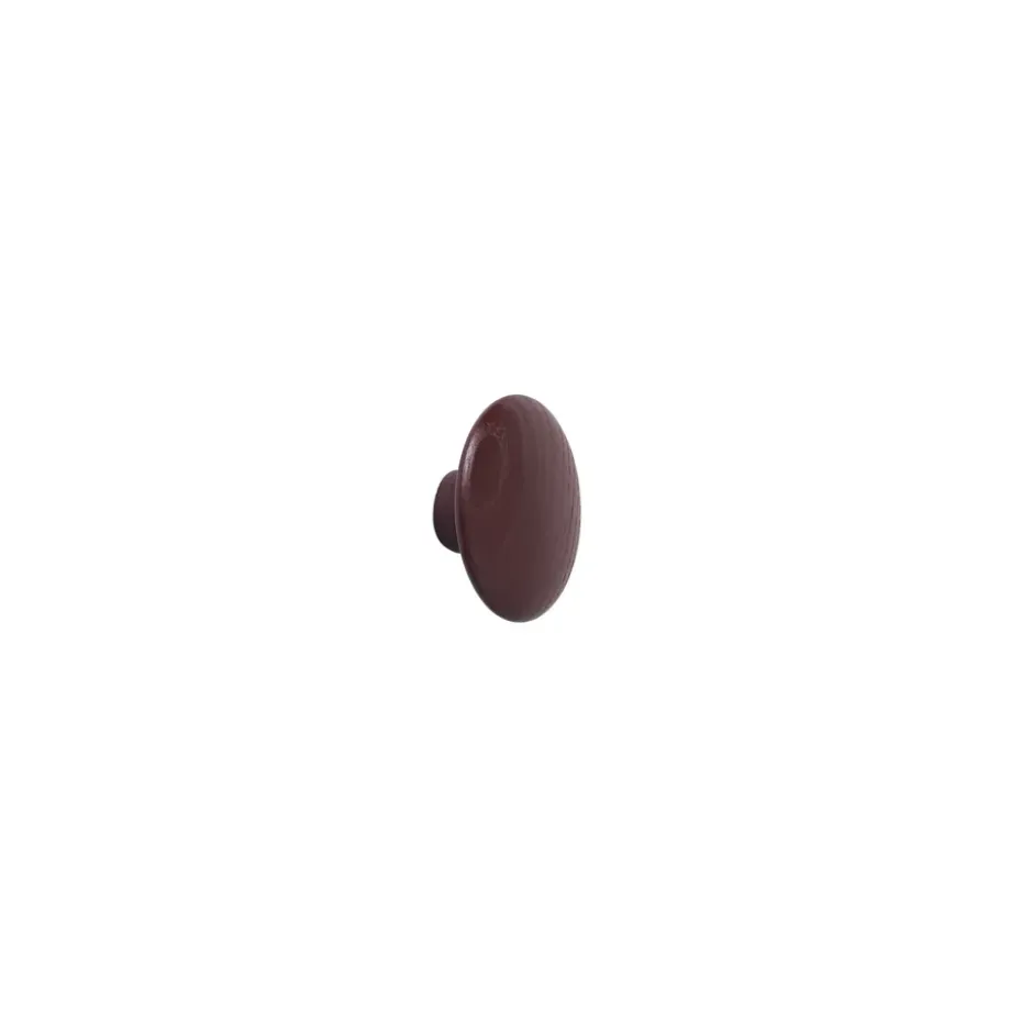 The Dots klädkrok burgundy, Ø6,5 cm