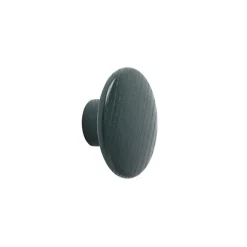 The Dots klädkrok dark green, Ø6,5 cm