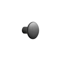The Dots klädkrok metall Ø2,7 cm, Black