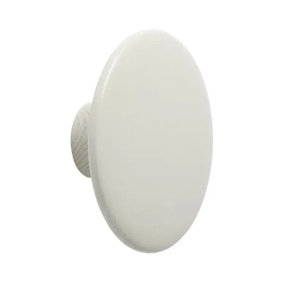 The Dots klädkrok off white, Ø13 cm
