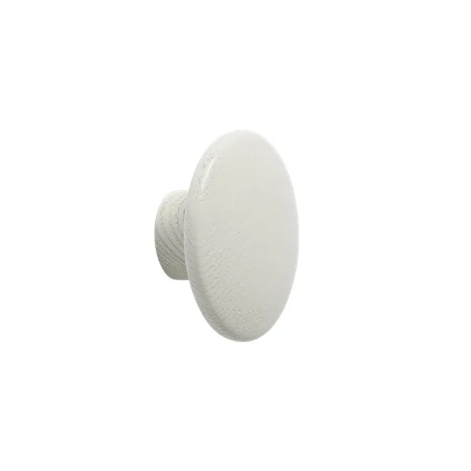The Dots klädkrok off white, Ø6,5 cm