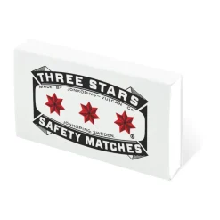 Three Stars tändstickor refill 50-pack, Vit