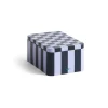 Tin Container förvaringsburk small, Dark blue-lavender